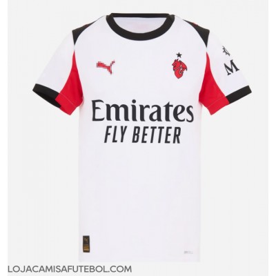Camisa de Futebol AC Milan Youssouf Fofana #19 Equipamento Secundário Mulheres 2025-26 Manga Curta Camisa de Futebol AC Milan Youssouf Fofana #19 Equipamento Secundário Mulheres 2025-26 Manga Curta